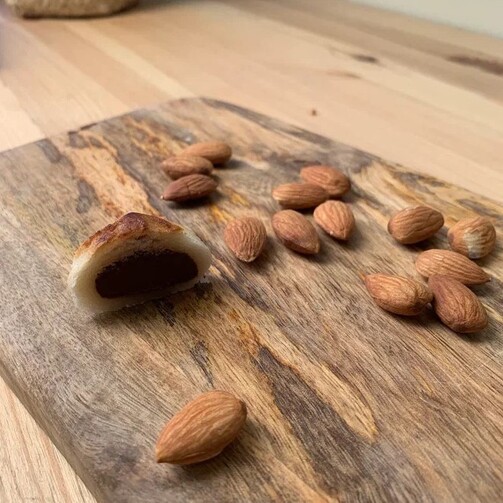 Марципан с шоколадом в деревянной коробке  (арт. PRPA06)