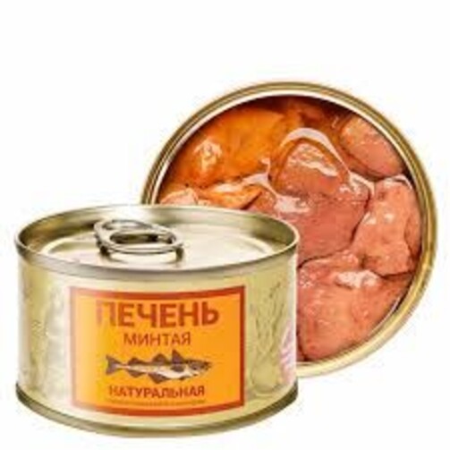 Печень минтая натуральная 