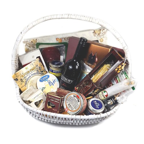 Подарочная корзина с продуктами "Вкус праздника" 