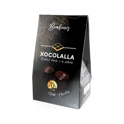 Конфеты из темного шоколада с кремовой начинкой 100г  (арт. XCL0047)