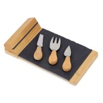 Набор для сыра из бамбука и сланца