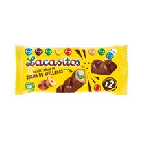 Злаковый батончик с начинкой из орехового масла с драже из молочного шоколада в сахарной глазури 2*23 гр