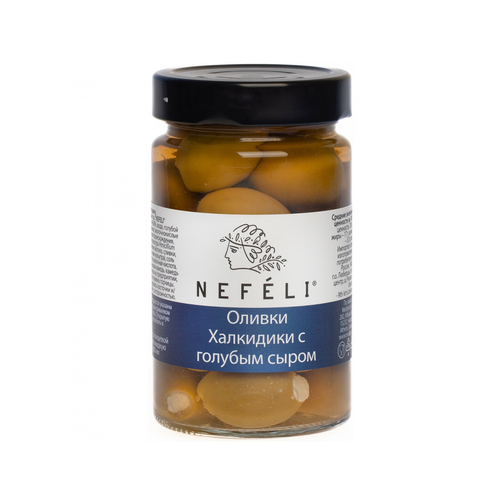 Оливки Халкидики с голубым сыром 