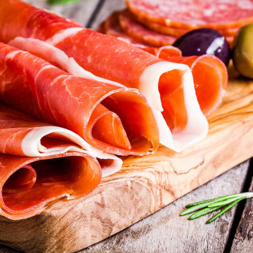 Окорок с/в Прошутто Крудо нарезка 