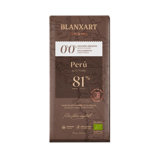 Органический плантационный шоколад Перу 81% без сахара 75 г  (арт. BLX49181/BLX)