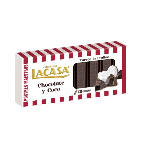 Кокосовая нуга с пралине в темном шоколаде 225 г  (арт. LAC194302)