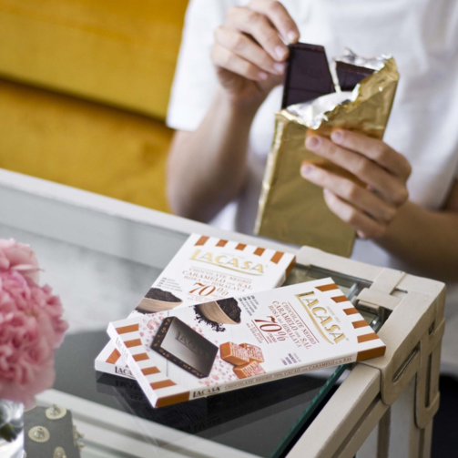 Темный шоколад с карамелью и гималайской солью 100 г  (арт. LAC1503ЕХ)