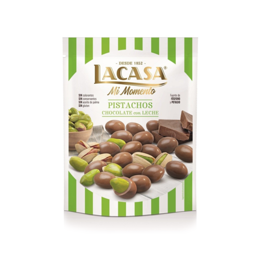 Орех фисташка в молочном шоколаде 100 гр  (арт. LAC0424EX)