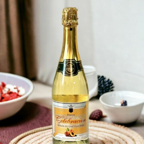 Безалкогольный газированный праздничный напиток Персик  (арт. ESP3408)