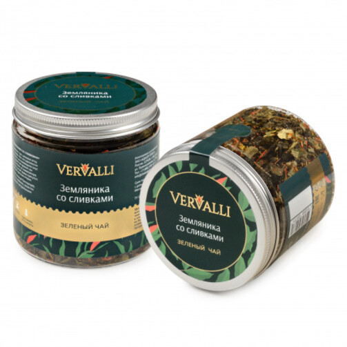 Зеленый чай Земляника со сливками 