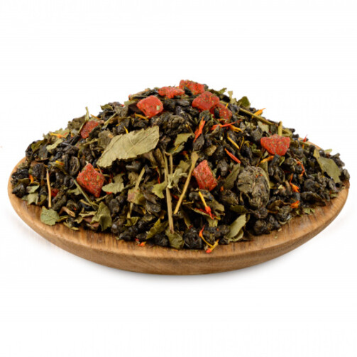 Зеленый чай Земляника со сливками 