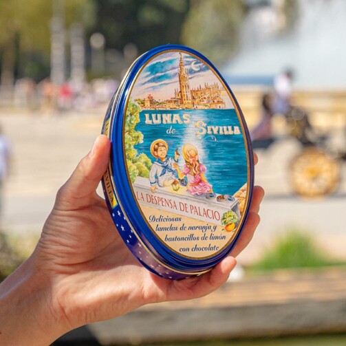 Цукаты лимонные и апельсиновые в шоколаде (метал. коробка)  (арт. SKU111)