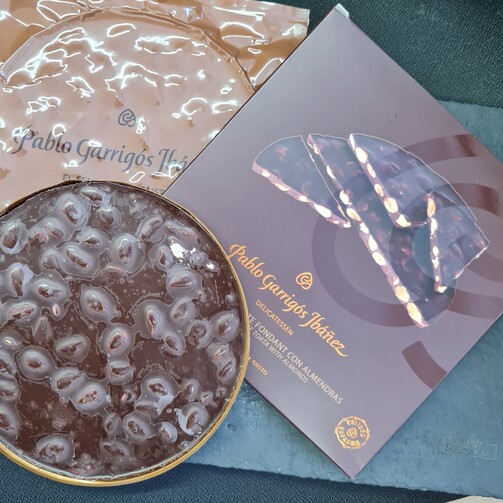 Туррон из темного шоколада круглый  (арт. DETO03)