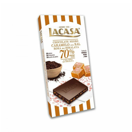 Темный шоколад с карамелью и гималайской солью 100 г  (арт. LAC1503ЕХ)