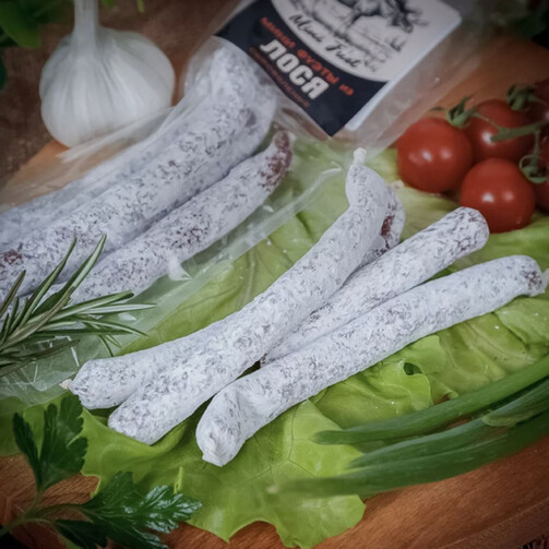 Фуэт мини колбаски Охота из лося сыровяленые 