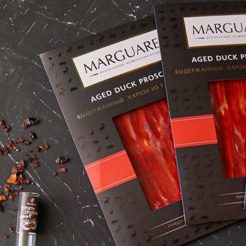 Выдержанный хамон из утиной грудки 
