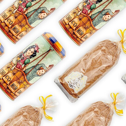 Шоколадный порошок для горячего шоколада (метал. коробка)  (арт. SKU073)