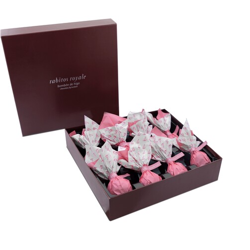 Инжир в шоколаде с трюфельным кремом и ликёром Marc de Cava Ruby Rabitos Royale №8  (арт. RR08)