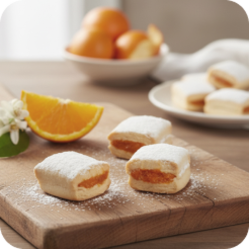 Испанский десерт Кортадито с апельсиновой начинкой весовой  (арт. GAM35093-1)