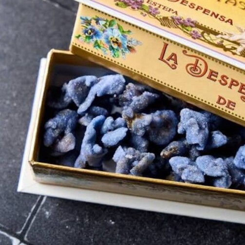 Леденцы засахаренные цветы фиалки (картон. коробка)  (арт. SKU113)