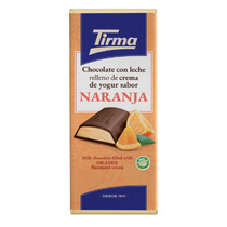 Шоколад молочный с йогуртовой начинкой с апельсиновым вкусом