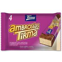 Вафельный батончик в молочном шоколаде с кремовой начинкой (4 х 21,5гр)