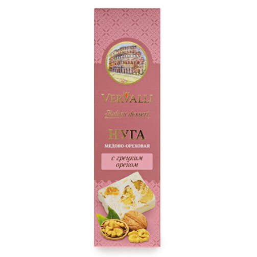 Нуга медово-ореховая с грецким орехом 