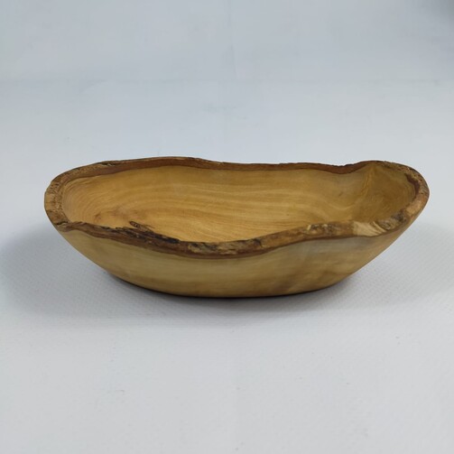 Блюдо овальное с необработанным краем 