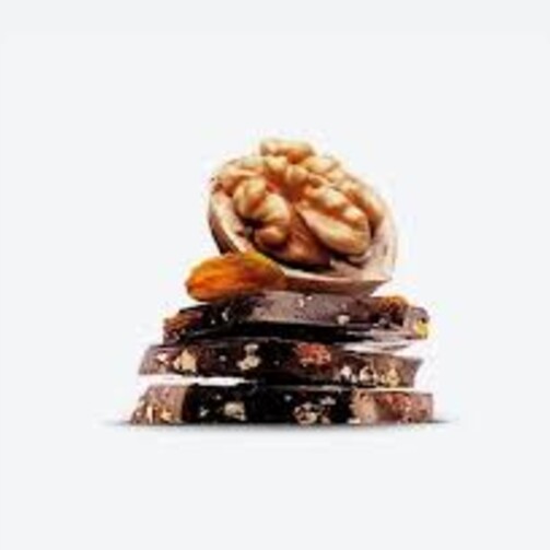 Темный шоколад 64% с грецким орехом и изюмом  (арт. PC4669)