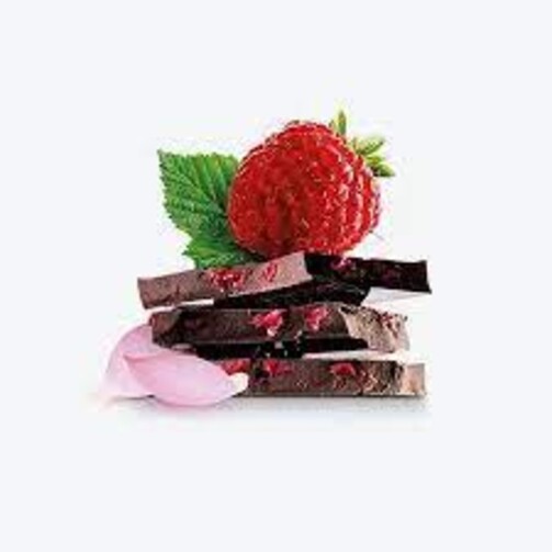 Темный шоколад с сублимированной малиной и лепестками розы  (арт. PC4645)