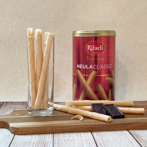 Вафельные трубочки в жестяной банке 180г  (арт. RIF501409000)