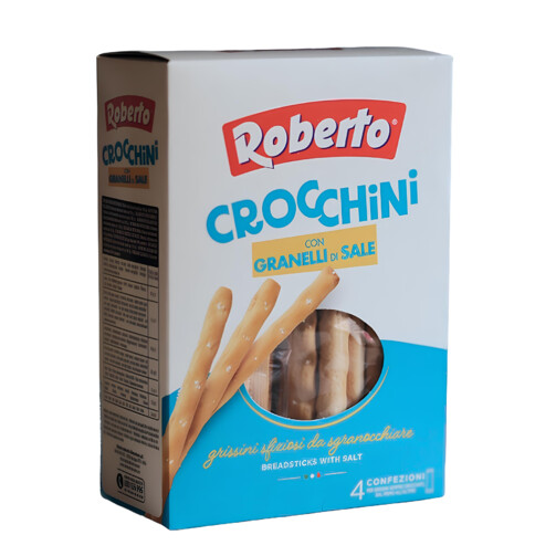 Палочки хлебные Гриссини Кроккини соленые Roberto 