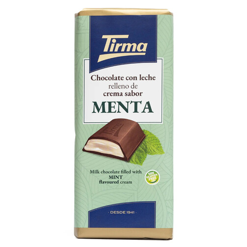 Шоколад молочный с мятной кремовой начинкой  (арт. 025012)