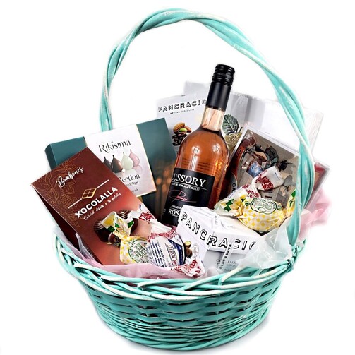 Подарочная корзина сладостей "Гурманский сет"  (арт. RKМ-4)