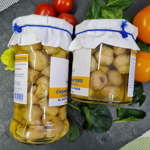 Шампиньоны целые в рассоле  (арт. 0412600)