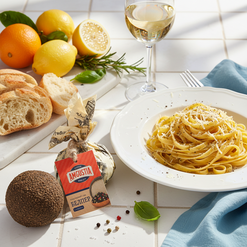 Сыр полутвердый Белпер перец / чеснок 