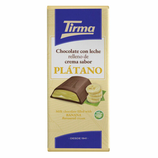 Шоколад молочный со сливочно-банановой начинкой  (арт. 025013)