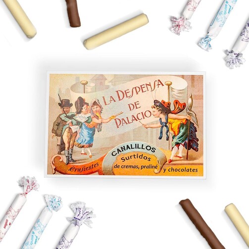 Трубочки вафельные с кремовой начинкой в шоколаде (картон. коробка)  (арт. SKU056)