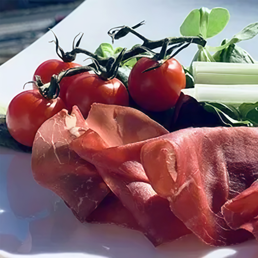 Говядина с/в "Брезаола" нарезка 