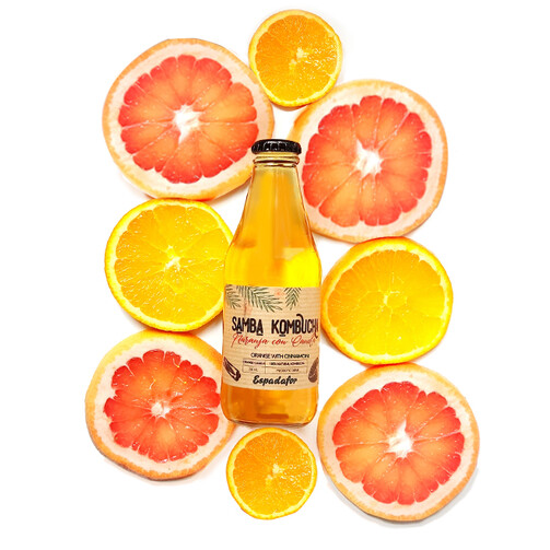 Безалкогольный газированный напиток Самба Камбуча Апельсин с Корицей  (арт. ESP10074)