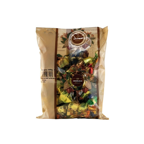 Ассорти конфет из молочного шоколада с кремовой начинкой 500г  (арт. XCL0023)