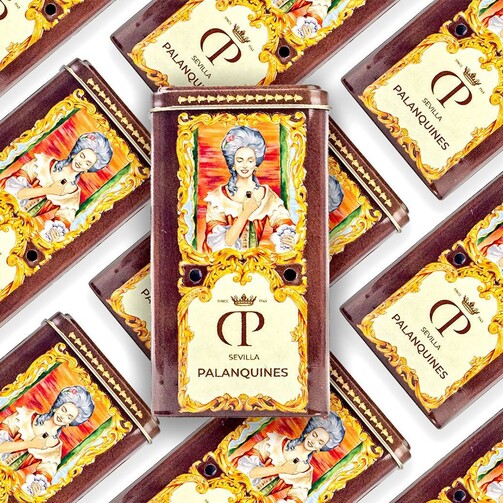 Шоколадные пралиновые конфеты (метал. коробка)  (арт. SKU346)